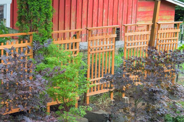 Wood Trellis Mounting in Peachtree City